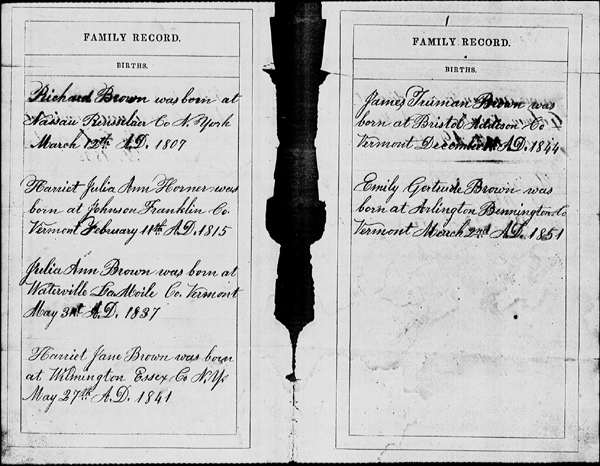 Brown Family Bible