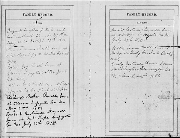 Brown Family Bible