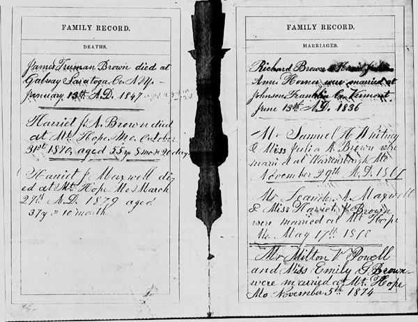 Brown Family Bible